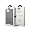 Karl Lagerfeld Saffiano Mono Metal Logo - Etui iPhone 14 (szary) (KLHCP14SSAKLHPG)