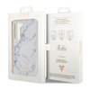 Guess Marble Collection - Etui Samsung Galaxy S23 (biały) (GUHCS23SPCUMAH)