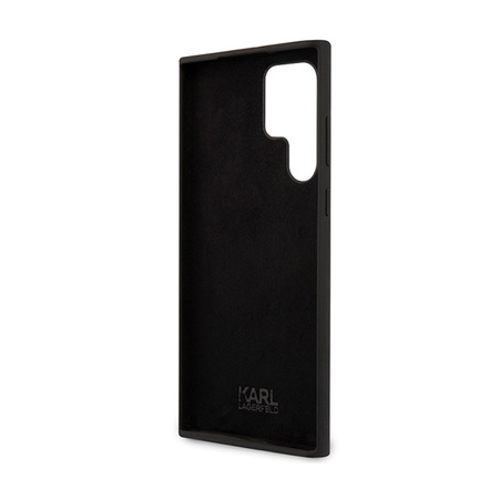 Karl Lagerfeld Silicone Choupette - Etui Samsung Galaxy S24 Ultra (czarny) (KLHCS24LSNCHBCK)