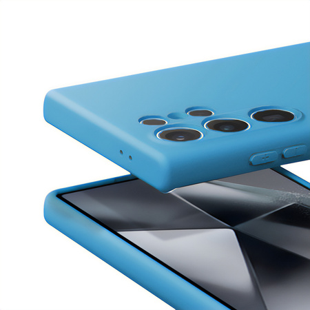 Crong Color Cover - Etui Samsung Galaxy S24 Ultra (błękitny) (CRGCOLRSGS24ULBLU)