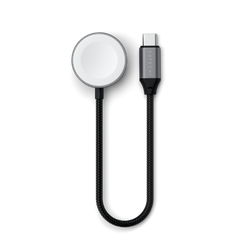Satechi USB-C Fast Charging Cable - kabel ładujący USB-C do Apple Watch, 5W 20 cm - gwiezdna szarość (ST-QCAWM)