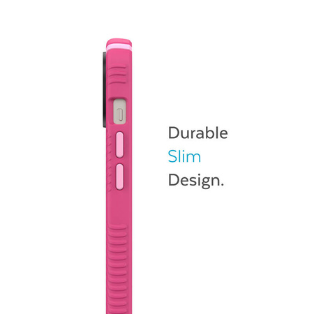 Speck Presidio2 Grip MagSafe - Antypoślizgowe etui iPhone 14 Plus (Digitalpink / Blossompink / White) (150117-3067)