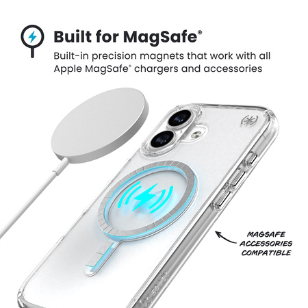 Speck Presidio Perfect Clear MagSafe - Etui iPhone 17 (Clear / Silver) (150954-3240)