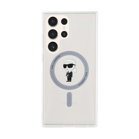 Karl Lagerfeld IML Ikonik MagSafe - Etui Samsung Galaxy S24 Ultra (przezroczysty) (KLHMS24LHFCKNOT)