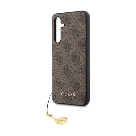 Guess 4G Charms Collection - Etui Samsung Galaxy S23 FE (brązowy) (GUHCS23FEGF4GBR)