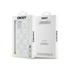 DKNY Liquid Glitter Multilogo - Etui iPhone 15 / 14 / 13 (biały) (DKHCP15SLCPEPT)