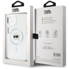 Karl Lagerfeld IML Metal Karl Head MagSafe - Etui do iPhone 15 (biały) (KLHMP15SHLSKIH)