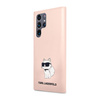 Karl Lagerfeld Silicone NFT Choupette - Etui Samsung Galaxy S23 Ultra (różowy) (KLHCS23LSNCHBCP)