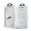 Karl Lagerfeld Silicone Double Heads Print MagSafe - Etui iPhone 16 Plus (różowy) (KLHMP16MSKCHPPLP)