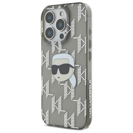 Karl Lagerfeld IML Karl Head Electroplated - Etui iPhone 16 Pro (czarny) (KLHCP16LHKLPKHK)