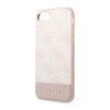 Guess 4G Bottom Stripe Collection - Etui iPhone iPhone SE (2022/2020) / 8 / 7  (różowy) (GUHCI8G4GLPI)