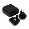 Native Union Fast GaN Charger - ładowarka 67W PD, 2x USB-C, adaptery US/UK/EU w zestawie (black) (FAST-PD67-BLK-INT)