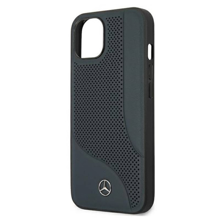 Mercedes Leather Perforated Area - Etui iPhone 13 mini (granatowy) (MEHCP13SCDONA)