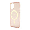 Guess Glitter Gold MagSafe - Etui iPhone 14 Plus (Różowy) (GUHMP14MHCMCGP)