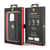 Ferrari Grip Stand Metal Logo - Etui iPhone 15 Pro Max (czarny) (FEHCP15XGSPSIK)