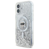 Karl Lagerfeld Liquid Glitter Karl Head MagSafe - Etui iPhone 16 (przezroczysty) (KLHMP16SLGKISGH)