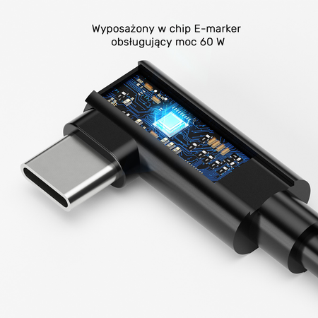 Unitek Kabel VR Link Pro USB-C do C obsługuje 5Gps i 60W (C14094ABK01-5M)