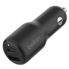 Belkin PodwójnaŁadowarka samochodowa BoostCharge 42W 30W USB -C 12W USB-A (CCB005BTBK)