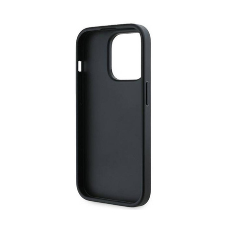 Karl Lagerfeld Diagonal Quilted Script - Etui iPhone 13 Pro Max (czarny) (KLHCP13XPQDSMGK)