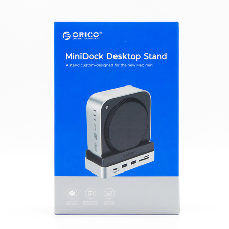 Orico Stacja dokująca do MacMini M4, USB-C 10 Gbps, z obudową M.2 NVMe, pionowa, metalowa (VS10-SV-EP)