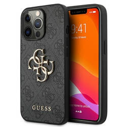 Guess 4G Big Metal Logo - Etui iPhone 13 Pro (szary) (GUHCP13L4GMGGR)