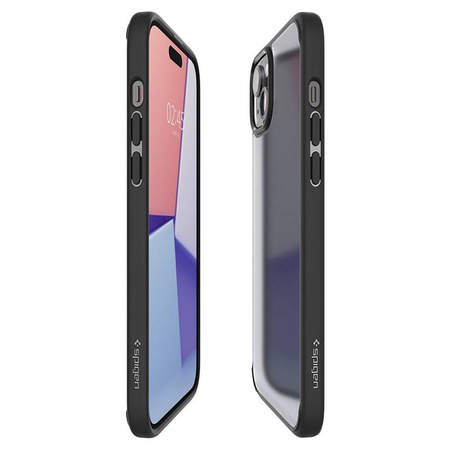 Spigen Ultra Hybrid - Etui do iPhone 15 (Frost Black) (ACS06797)