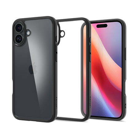 Spigen Ultra Hybrid - Etui do iPhone 16 (Matte Black) (ACS08201)