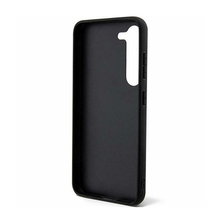 Guess Glitter Flakes Metal Logo Case - Etui Samsung Galaxy S24 (czarny) (GUHCS24SHGGSHK)