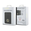 Guess 4G Strassed Metal Logo MagSafe - Power Bank indukcyjny 3000 mAh 5W MagSafe (czarny) (GUPBM3AL4DMK)