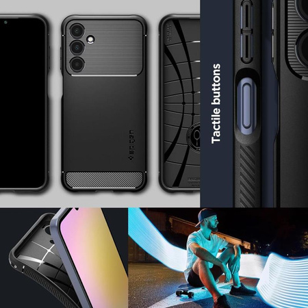 Spigen Rugged Armor - Etui do Samsung Galaxy A25 5G (Czarny) (ACS06831)