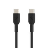Belkin kabel pleciony USB-C/USB-C M/M 2.0 1M - czarny (CAB004BT1MBK)
