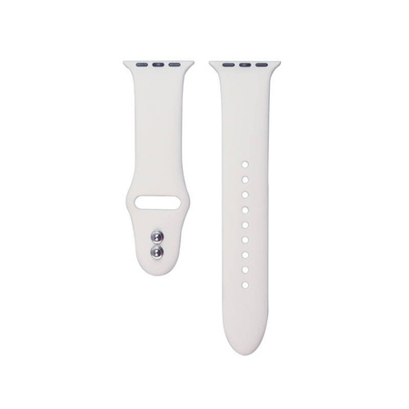 Crong Liquid - Pasek do Apple Watch 38/40/41/42 mm (biały) (CRG-40LQB-WHI)