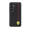 Ferrari Carbon Printed Line - Etui Samsung Galaxy S24+ (czarny) (FEHCS24MN3DUR)