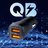 Spigen Essential EV302 - Ładowarka samochodowa 2x USB-A 30W (Czarny) (ACP08700)
