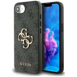 Guess 4G Big Logo - Etui do iPhone 16e (czarny) (GUHCPSE44GMGGR)