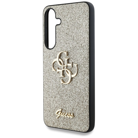 Guess Fixed Glitter Big 4G Metal Logo - Etui do Samsung Galaxy S25 (złoty) (GUHCS25SHG4SGD)