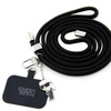 Karl Lagerfeld CBDY Cord - Uniwersalny pasek / smyczka do telefonu (czarny) (KLUCNMSCKIK)