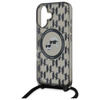Karl Lagerfeld IML Crossbody Monogram Karl & Choupette Head MagSafe - Etui iPhone 16 (czarny) (KLHMP16SHCKCKLCK)