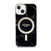 Guess Marble MagSafe - Etui iPhone 14 (Czarny) (GUHMP14SPCUMAK)