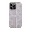 Guess 4G Printed Stripes MagSafe - Etui iPhone 13 Pro (Różowy) (GUHMP13LP4RPSP)