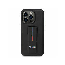 BMW Grip Stand Hot Stamp - Etui iPhone 14 (czarny) (BMHCP14S22GSLK)