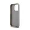 DKNY Leather Mono Stripe & Metal Logo - Etui iPhone 15 Pro Max (beżowy) (DKHCP15XPRTHSLE)