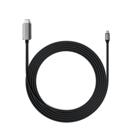 Satechi - kabel USB-C - HDMI 2.1 8K 2m - gwiezdna szarość (ST-YH8KCM)
