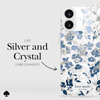 Kate Spade New York Protective Gems MagSafe - Etui iPhone 16 (Flowerbed Blue) (KS054338)