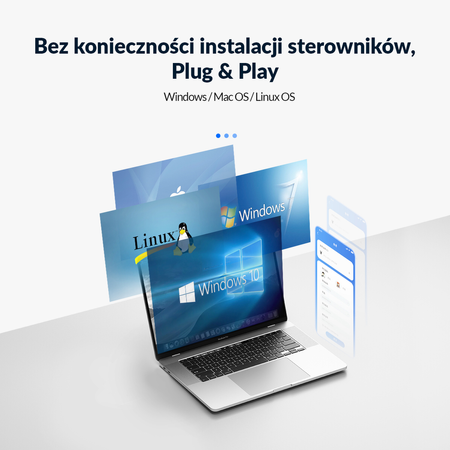 Orico Hub USB-A 4 porty USB-A 3.0 5Gbps czarny (PAPW4A-U3-015-BK-EP)