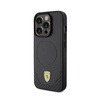 Ferrari Carbon Metal Logo MagSafe - Etui iPhone 15 Pro (czarny) (FEHMP15LPTEK)