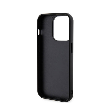 Karl Lagerfeld 3D Rubber Glitter Logo - Etui iPhone 15 Pro (czarny) (KLHCP15L3DMBKCK)