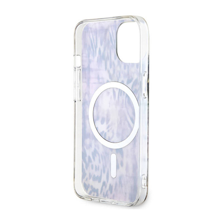 Guess Leopard MagSafe - Etui iPhone 14 (Różowy) (GUHMP14SHLEOPWP)