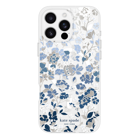 Kate Spade New York Protective Gems MagSafe - Etui iPhone 16 Pro Max (Flowerbed Blue) (KS054464)
