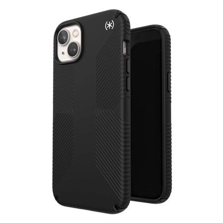 Speck Presidio2 Grip - Antypoślizgowe etui iPhone 15 Plus / 14 Plus (Black / Black / White) (150116-D143)